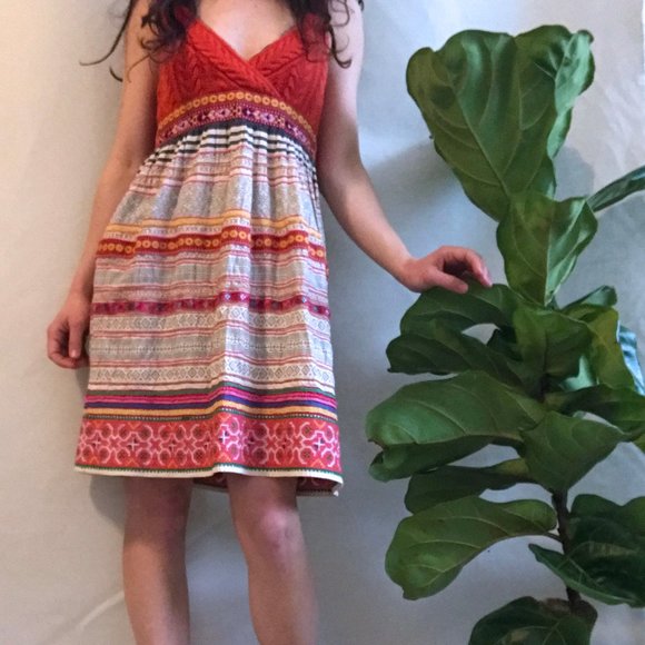 Free People Patterned Dress - Picture 1 of 2